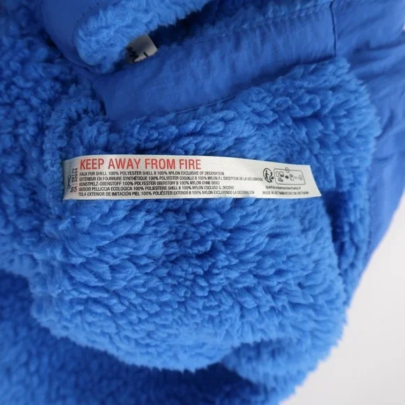 Free People Scout It Out Vest Womens XS Cobalt Blue Fleece Snap Front Boxy Fit - Picture 8 of 11